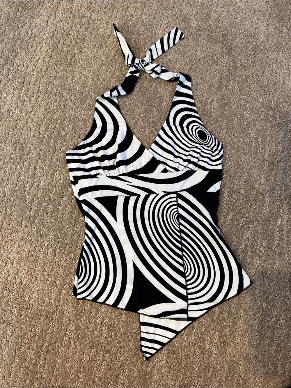 Vintage Asymmetrical Halter Top